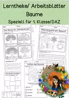 Vorschau - Arbeitsblätter - Bäume - Arbeitsblätter 1. Klasse/DAZ - Deckblatt