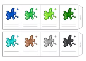 Vorschau - Mal- und Bastelvorlagen - Colours (Farben): Mini Booklet - Seite 2