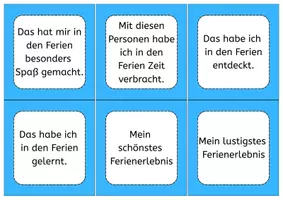 Vorschau - Arbeitsblätter - Schreiben von den Ferien - Kreative Schreibanlässe & Arbeitsblätter für die Grundschule - Seite 1