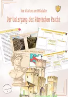 Vorschau - Stundenentwürfe - Untergang des Römischen Reichs (Geschichte, Klasse 6/7) - Deckblatt