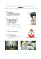 Vorschau - Anderer Materialtyp - Book recommendations teen edition -Leseliste Sommerferien - Seite 1