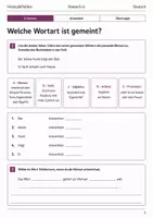Vorschau - Arbeitsblätter - Basisscreening Grammatik Deutsch Klasse 5–6 - Seite 2