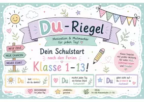 Vorschau - Mal- und Bastelvorlagen - DU-Riegel – Growth Mindset Mutmacher für den Schulstart & das ganze Schuljahr | Klasse 1–13 - Seite 1