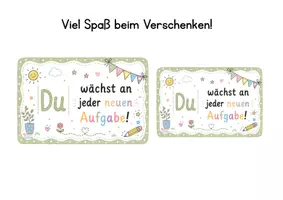 Vorschau - Mal- und Bastelvorlagen - Kostenlose DU-Riegel-Vorlage | Growth Mindset Mutmacher für Schule & Unterricht | Klasse 1–13 - Seite 2