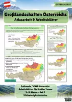 Vorschau - Arbeitsblätter - Großlandschaften Österreichs – Kartenarbeit & Arbeitsblätter - Deckblatt