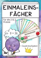 Vorschau - Fördermaterial/Inklusion - Einmaleinsfächer - Einfach zum Üben! - Deckblatt