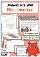 Vorschau - Arbeitsblätter - Rollenspiele Konfliktlösung Grundschule: 15 Rollenspiele zu Wut, Freundschaft & Teamarbeit - Seite 1