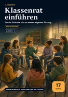 Vorschau - Arbeitsblätter - Klassenrat einführen Klasse 3–4 – sechs Schritte zu Ämtern, Anliegen und Beschlüssen - Deckblatt