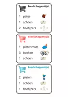 Voorbeeld - Geld tellen met een boodschappenlijst - Pagina 1