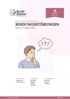 Vorschau - Stundenentwürfe - Psychische Erkrankungen: Bindungsstörungen - Deckblatt