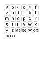 Voorbeeld - letter u en a als afsluiting van de les - Pagina 1
