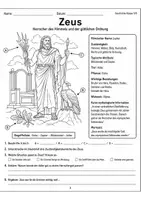 Vorschau - Arbeitsblätter - Griechische Götter Steckbriefe - Seite 2