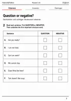 Vorschau - Arbeitsblätter - Questions and negatives Basisscreening Klasse 5–6 - Seite 2