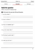 Vorschau - Arbeitsblätter - Questions and negatives Basisscreening Klasse 5–6 - Seite 3