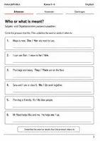 Vorschau - Arbeitsblätter - Pronouns, articles and plurals Basisscreening Klasse 5–6 - Seite 2