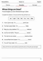 Vorschau - Arbeitsblätter - Pronouns, articles and plurals Basisscreening Klasse 5–6 - Seite 3