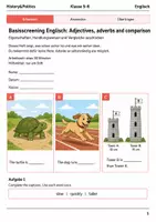 Vorschau - Arbeitsblätter - Adjectives and comparison Basisscreening Klasse 5–6 - Deckblatt