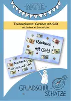 Vorschau - Arbeitsblätter - Materialpaket Rechnen mit Geld inkl. Tafelmaterial - Seite 1