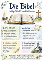 Vorschau - Arbeitsblätter - Lernposter + Arbeitsblatt zum Thema "Bibel" + Onlineübung & MP3 + Mindmap + Infografik - Deckblatt