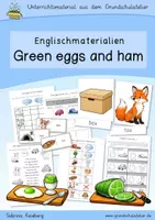 Vorschau - Arbeitsblätter - Begleitmaterial zu "Green eggs and ham" (Dr. Seuss, Storytelling) - Deckblatt