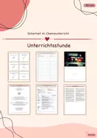 Vorschau - Stundenentwürfe - Die Sicherheitsbelehrung - ganze Unterrichtsstunde! - Deckblatt