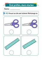 Vorschau - Stundenentwürfe - Sachunterricht Klasse 1/2: Werkzeuge sicher auswählen und benutzen - Seite 2