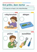 Vorschau - Stundenentwürfe - Sachunterricht Klasse 1/2: Werkzeuge sicher auswählen und benutzen - Seite 3