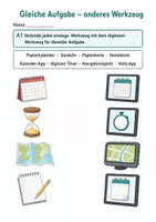 Vorschau - Stundenentwürfe - Sachunterricht Klasse 1/2: Analoge und digitale Werkzeuge vergleichen - Seite 2