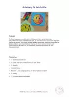 Vorschau - Mal- und Bastelvorlagen - Kunst Grundschule, Male einen bunten Smiley - Seite 3