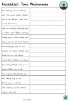 Vorschau - Arbeitsblätter - DaZ - Nachschrift "Tims Wochenende" mit Lückentext und Knickdiktat - DaZ / DaF / Deutsch - Seite 3