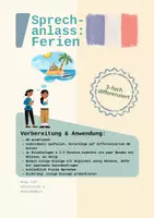 Vorschau - Arbeitsblätter - Speeddating Ferien - passé composé - Seite 1