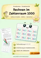 Vorschau - Arbeitsblätter - Rechnen im ZR 1000 üben - Deckblatt