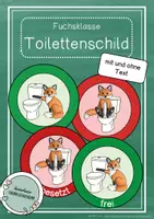 Vorschau - Poster - Fuchsklasse - Toilettenschilder - Deckblatt