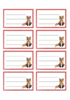 Vorschau - Anderer Materialtyp - Heftetiketten im Fuchs-Design / Klassentier Fuchs (editierbar) - Seite 2