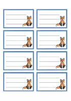 Vorschau - Anderer Materialtyp - Heftetiketten im Fuchs-Design / Klassentier Fuchs (editierbar) - Seite 3
