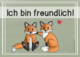 Vorschau - Poster - Fuchsklasse / Klassentier Fuchs - Klassenregeln - Seite 3