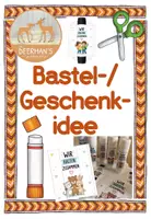 Vorschau - Mal- und Bastelvorlagen - Bastelvorlage Geschenkidee Klebestift - Deckblatt
