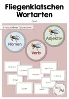 Vorschau - Spiele - Wortarten - Fliegenklatschen Spiel - Deckblatt