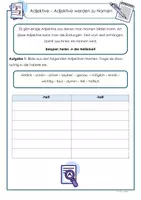 Vorschau - Arbeitsblätter - Adjektive - Adjektive werden zu Nomen - Seite 2