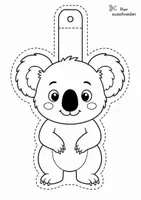 Vorschau - Mal- und Bastelvorlagen - Koala Girlande | Fensterdeko | Basteln | Ausmalbild | Ausschneiden | 15 Vorlagen - Seite 2