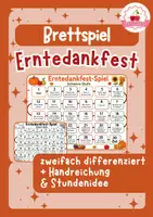 Vorschau - Stundenentwürfe - Brettspiel Erntedankfest | Grundschule | DaZ/DaF/Deutsch - Deckblatt