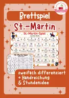 Vorschau - Stundenentwürfe - Brettspiel Sankt Martin/ Laternenfest | Grundschule | DaZ/DaF/Deutsch - Deckblatt