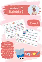 Vorschau - Arbeitsblätter - Leseblatt - ß - 1. Klasse - Deckblatt