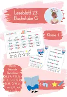 Vorschau - Arbeitsblätter - Leseblatt - G - 1. Klasse - Deckblatt