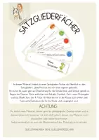 Vorschau - Mal- und Bastelvorlagen - Satzgliedfächer - Deckblatt