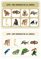 Aperçu - Jeux - Loto - Des animaux de la jungle - Page 2