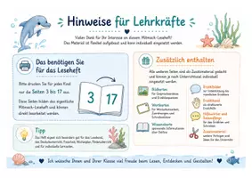 Vorschau - Arbeitsblätter - Leseband: Der kleine Delfin ein Leseheft Klasse 1 und 2 - Seite 1