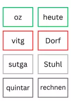 Vorschau - Arbeitsblätter - Sprach Finde den Zwilling Deutsch Rätromanisch - Seite 2