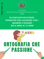 anteprima - Esercizi - Ortografia che passione! Schede operative (6 - 12 anni) - Pagina di copertina