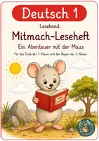 Vorschau - Arbeitsblätter - Materialpaket Leseband 4 tierische Mitmachhefte für Klasse 1 und 2 - Seite 1